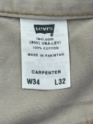 Levi’s Pantaloni Carpenter Beige W34 L32