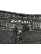 LEVI’S LINE 8 Τζιν Παντελόνι CASUAL Λογότυπο Μαύρο/Ανθρακί Γυναικείο XS (W28)