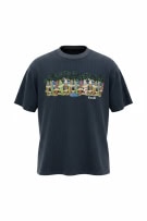 LEXINGTON T-SHIRT HAWAIIAN ISLANDS KAUAI GRAPHIC NERO UNISEX XL
