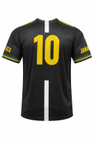 LIFESTYLER FOOTBALL JERSEY SPORTY NERO GIALLO UOMO PRE OWNED L