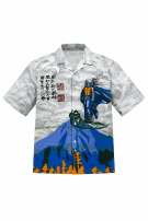LIONS RICH SHIRT GRAPHIC GREY MEN PRE OWNED L