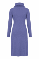 LIU JO MINI DRESS HIGH NECK BLUE WOMEN PRE OWNED S