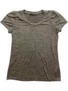 Liu Jo T-Shirt Melange Logo Χακί Γυναικείο M-L