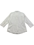 L.L. BEAN SEERSUCKER SHIRT WHITE WOMEN'S M