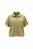 L.L.BEAN SHIRT MINIMAL YELLOW WOMEN PRE OWNED L