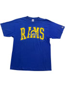 Logo 7 T-Shirt vintage con stampa Los Angeles Rams blu da uomo XL