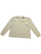 LONSDALE ΜΠΛΟΥΖΑ POLO ΜΑΚΡΥΜΑΝΙΚΗ VINTAGE LOGO BEIGE ΑΝΔΡΙΚΗ XXL
