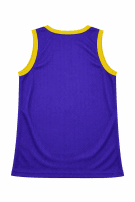 LOS ANGELES BASKETBALL JERSEY STREETWEAR PURPLE MEN PRE OWNED L