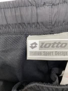 Lotto Παντελόνι Φόρμας Athletic Logo Μαύρο Ανδρικό M