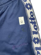Lotto Men’s Track Pants Blue with Logo & Side Stripes XL