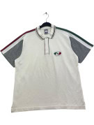LOTTO POLO SHIRT RETRO SPORTSWEAR OFF WHITE MENS PRE OWNED L