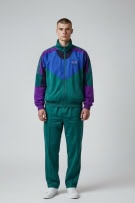Lotto Vintage Tracksuit Set with Int'l Team Logo Green-Purple Unisex XL