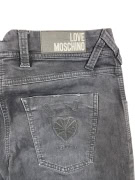 LOVE MOSCHINO PANTALONI VINTAGE CON LOGO NERI DA DONNA S