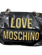 LOVE MOSCHINO ΤΣΑΝΤΑ ΩΜΟΥ SPELL OUT ΜΑΥΡΗ ΓΥΝΑΙΚΕΙΑ PRE OWNED