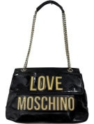 LOVE MOSCHINO ΤΣΑΝΤΑ ΩΜΟΥ SPELL OUT ΜΑΥΡΗ ΓΥΝΑΙΚΕΙΑ PRE OWNED