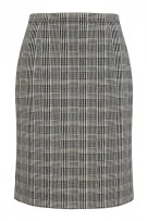 LUISA SPAGNOLI ΦΟΥΣΤΑ CHECK PATTERN ΑΣΠΡΟΜΑΥΡΗ ΓΥΝΑΙΚΕΙΑ M