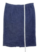 Luisa Spagnoli Gonna midi blu effetto tweed da donna XL