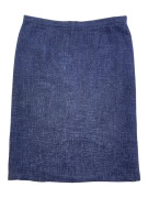 Luisa Spagnoli Gonna midi blu effetto tweed da donna XL
