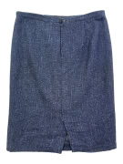 Luisa Spagnoli Gonna midi blu effetto tweed da donna XL