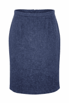 Luisa Spagnoli Gonna midi blu effetto tweed da donna XL