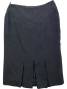 LUISA SPAGNOLI SKIRT MINIMAL BLACK WOMEN PRE OWNED XL