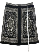 LUISA SPAGNOLI GONNA PLISSETTATA FANTASIA BAROCCA NERO/BIANCO DONNA XXL