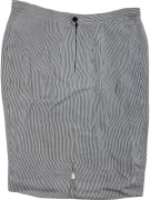 LUISA SPAGNOLI SKIRT VINTAGE STRIPED BLACK/WHITE WOMEN L