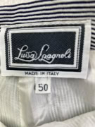 LUISA SPAGNOLI SKIRT VINTAGE STRIPED BLACK/WHITE WOMEN L