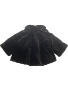 Machalie Vintage Faux Fur Coat Cape Logo Black Women’s One Size (XL Fit)