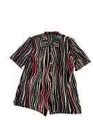 MADE IN ITALY Shirt Vintage Wavy Stripes Multicolor Women's L