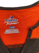 Majestic Cleveland Browns T-Shirt Nero-Arancione da Donna L