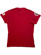 MAJESTIC COOPERSTOWN MLB NEW YORK YANKEES T-SHIRT CON STAMPA ALL-OVER ROSSO DA DONNA M