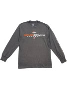 Majestic Denver Broncos Long Sleeve T-Shirt Logo Γκρι Unisex L