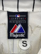 MAJESTIC GENUINE MERCHANDISE BASEBALL JERSEY STRIPED WHITE BLACK ΑΝΤΡΙΚΟ PRE OWNED S