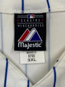 MAJESTIC GENUINE MERCHANDISE BASEBALL JERSEY VINTAGE WHITE MEN PRE OWNED 3XL