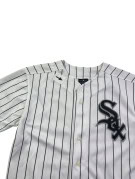 MAJESTIC GRAPHIC BASEBALL JERSEY RIGATA BIANCO UOMO PRE OWNED