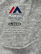 MAJESTIC GRAPHIC TEE ATHLETIC GREY MENS PRE OWNED XL