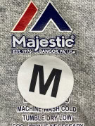 MAJESTIC GRAPHIC TEE ATHLETIC GREY MEN PRE OWNED L
