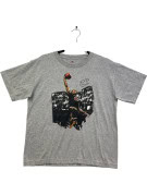 MAJESTIC GRAPHIC TEE ATHLETIC GREY MEN PRE OWNED L