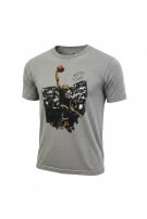 MAJESTIC GRAPHIC TEE ATHLETIC GREY MEN PRE OWNED L