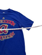 MAJESTIC GRAPHIC TEE RETRO BLUE MEN PRE OWNED L