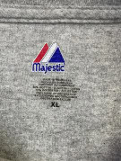 MAJESTIC GRAPHIC TEE VINTAGE ΓΚΡΙ ΑΝΤΡΙΚΟ PRE OWNED XL
