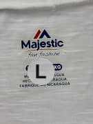 MAJESTIC T SHIRT GRAFICA SPORTSWEAR BIANCO DONNA PRE OWNED XXL