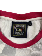 Majestic MLB New York Yankees T-Shirt Logo Vintage Grigia da Uomo S