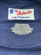 Majestic MLB Tampa Bay Rays T-Shirt Big Logo Blu UNISEX