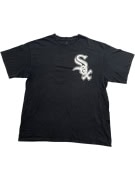 MAJESTIC T-SHIRT CHICAGO WHITE SOX LOGO VINTAGE NERA UNISEX XL usata
