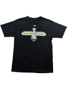 MAJESTIC T SHIRT GRAPHIC ΞΕΘΩΡΙΑΣΜΕΝΟ ΜΑΥΡΟ ΑΝΤΡΙΚΟ PRE OWNED M