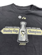 MAJESTIC T SHIRT GRAPHIC ΞΕΘΩΡΙΑΣΜΕΝΟ ΜΑΥΡΟ ΑΝΤΡΙΚΟ PRE OWNED M