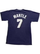 MAJESTIC T-SHIRT NEW YORK YANKEES LOGO ΜΠΛΕ UNISEX L