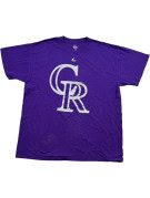 MAJESTIC T SHIRT GRAFICA SPORTSWEAR VIOLA UOMO PRE OWNED L